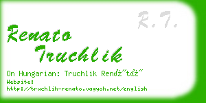 renato truchlik business card